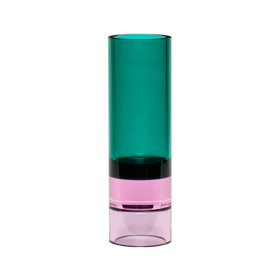 Astro Tealight Holder Green/Pink