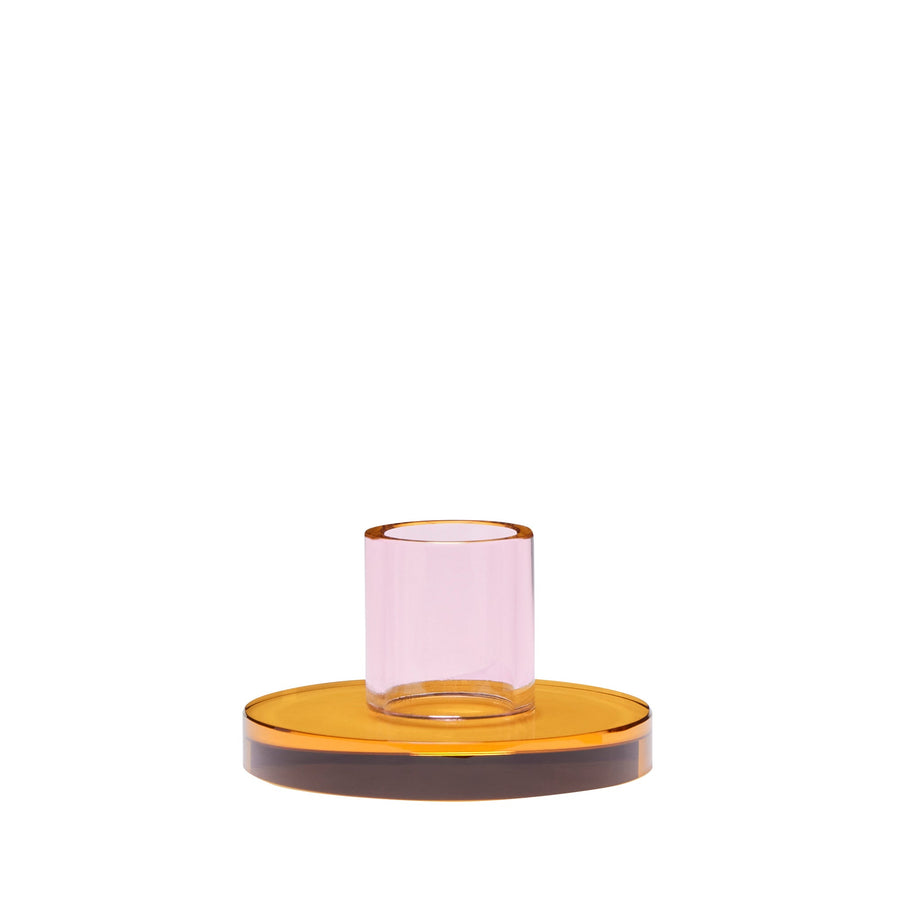 Astra Candleholder Small Pink/Orange