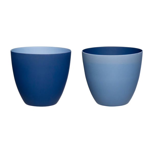 Elegant Tealight Holder Blue (set of 2)
