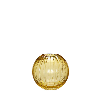 Fleur Vase Round Yellow