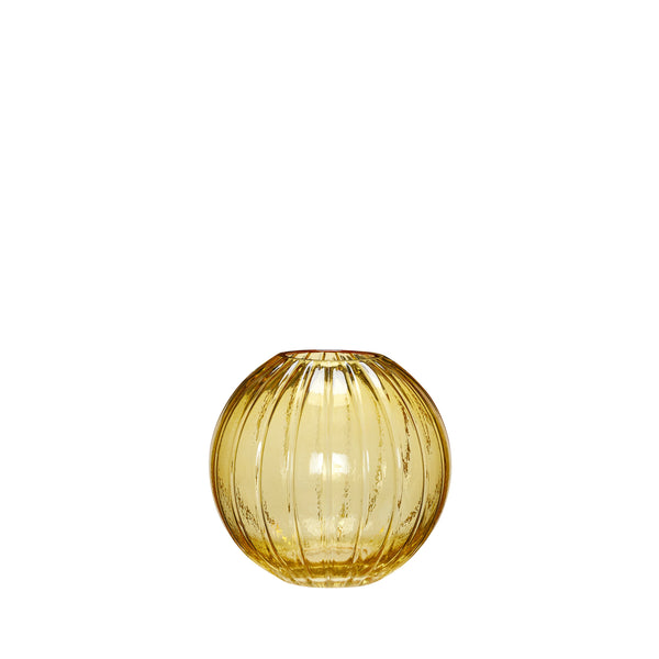Fleur Vase Round Yellow