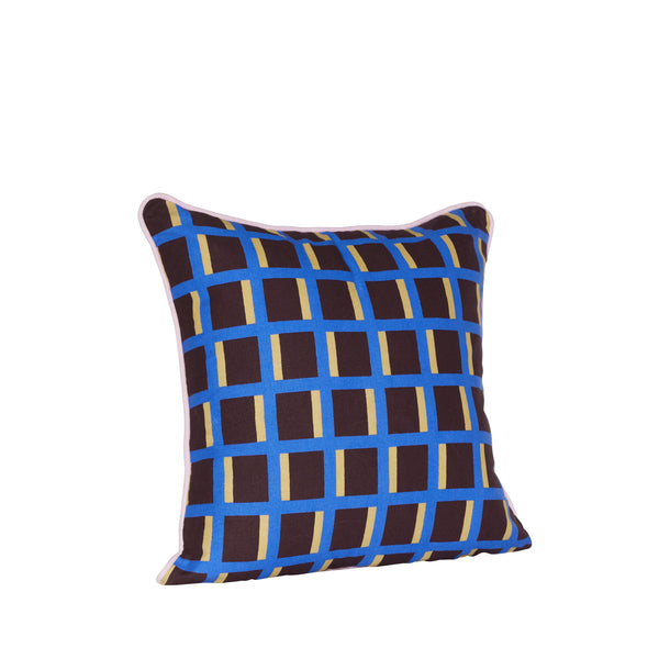 Agenda Cushion Multicolour/Brown/Blue