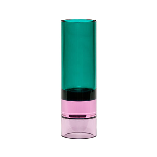 Astro Tealight Holder Green/Pink